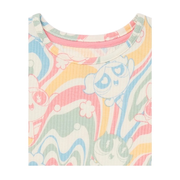 Powerpuff Girls Toddler Girl Top, Shorts, Skirt and Hair Scrunchy Set, 4-Piece - Picture 2 of 3